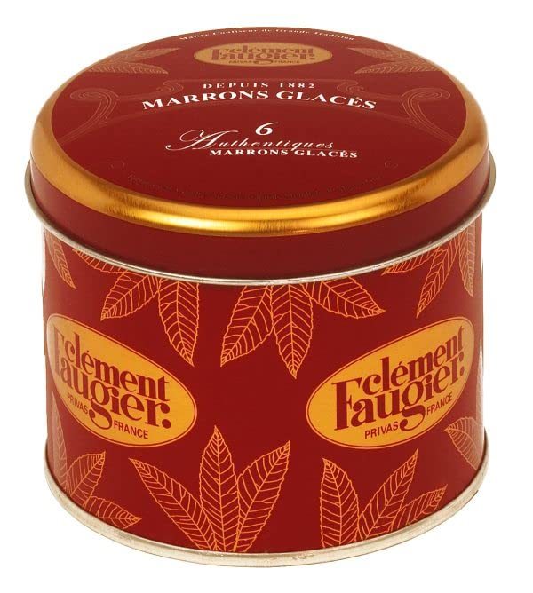 🇫🇷 6 Whole Candied Chestnuts 'Marrons Glacés' by Clément Faugier, 4.9 oz (140g)