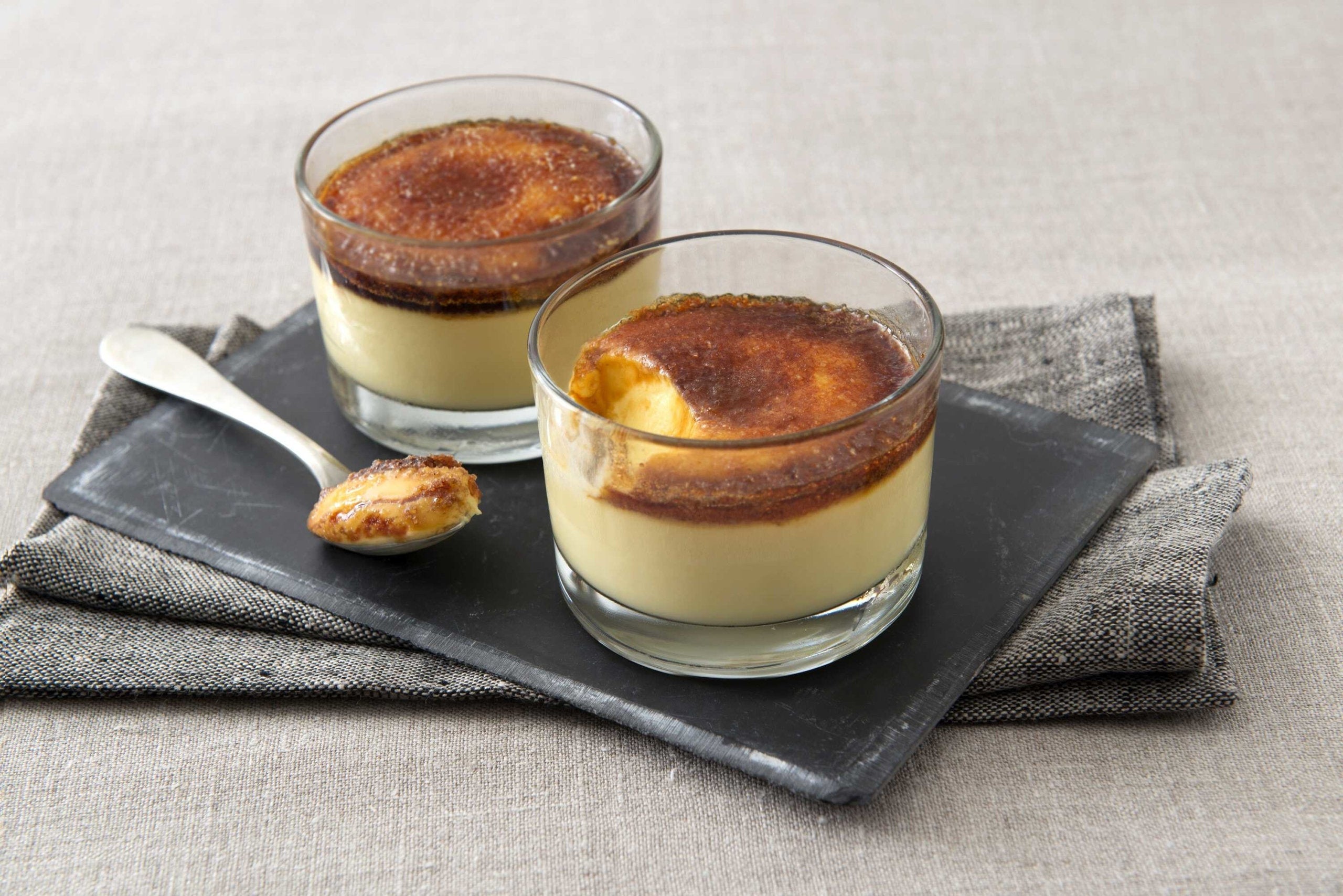 🇮🇹 Coppa Catalana Crème Brûlée in Glass Cup by Bindi, 4.93 oz (140g) [Frozen] ❄️