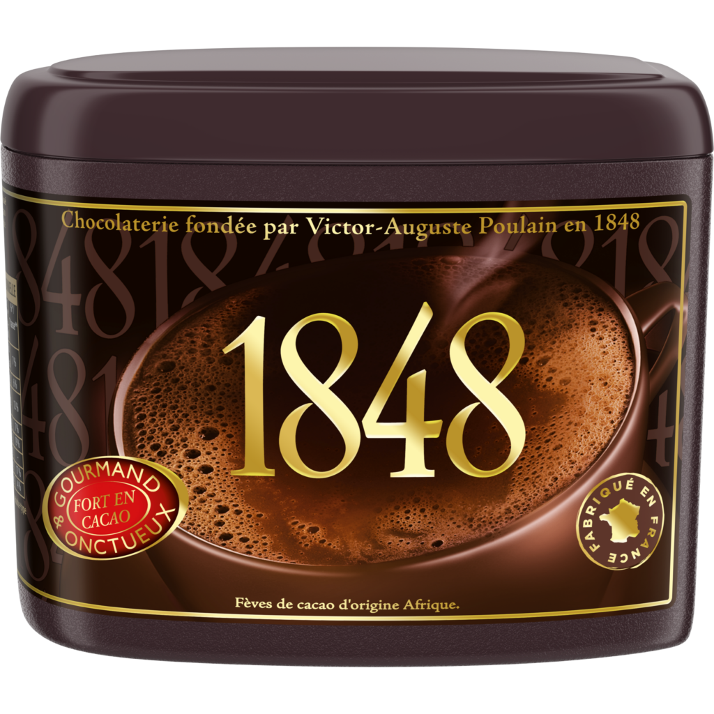 🇫🇷 1848: Ultra Premium French Cocoa Powder by Poulain, 15.8 oz (450g)