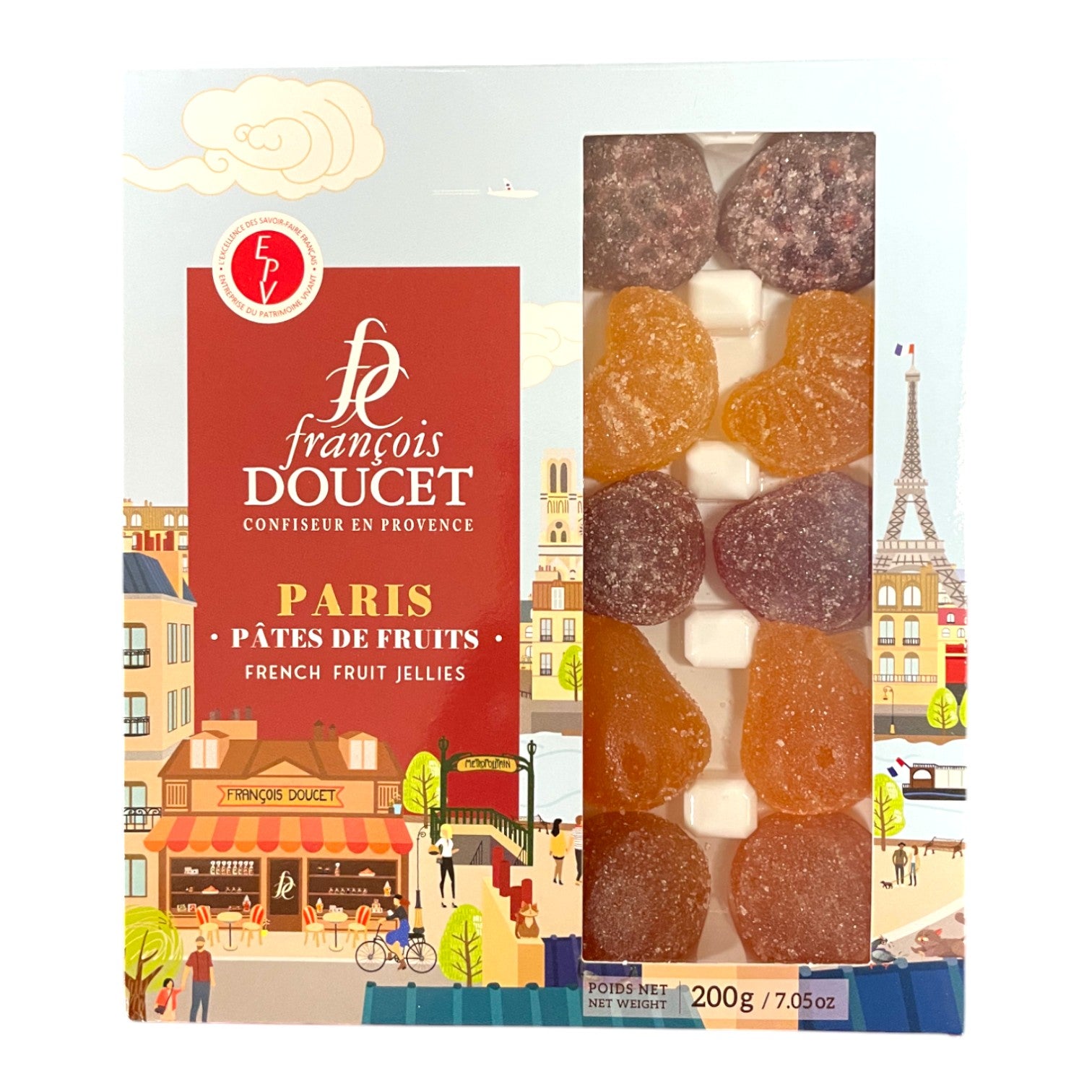 🇫🇷 20 PARIS Pâtes de Fruits (Fruit Jellies) by François Doucet, 7.1 oz (200g)