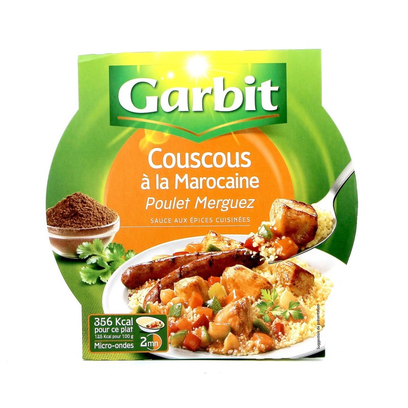 🇫🇷 Couscous A La Marocaine w/ Chicken & Merguez For 1 Person by Garbit/William Saurin, 10 oz (285g)