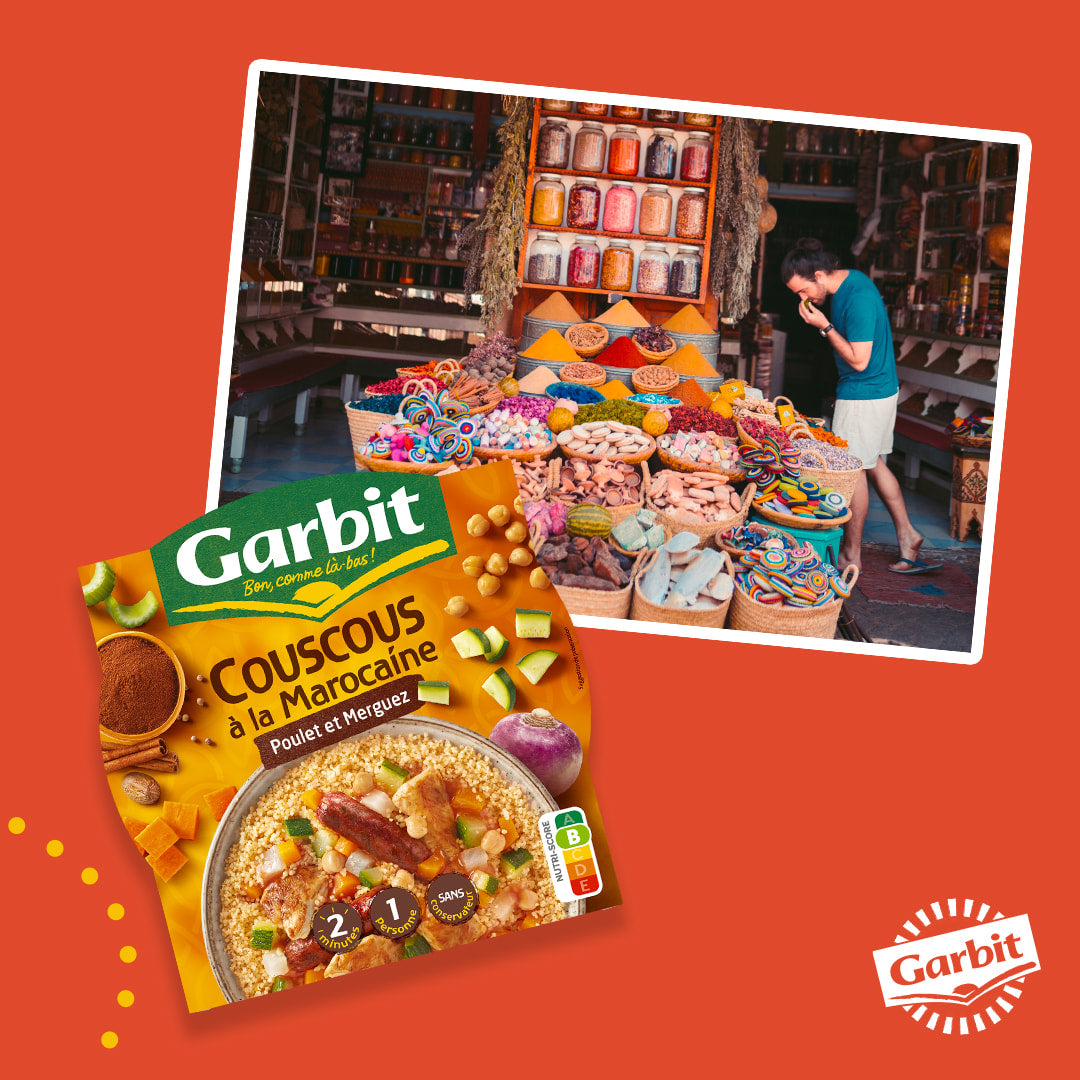 🇫🇷 Couscous A La Marocaine w/ Chicken & Merguez For 1 Person by Garbit/William Saurin, 10 oz (285g)