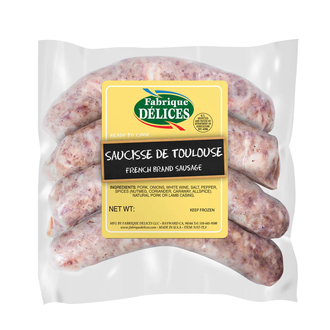 🇫🇷 4 Toulouse Sausage, 1 lb [Frozen] ❄️