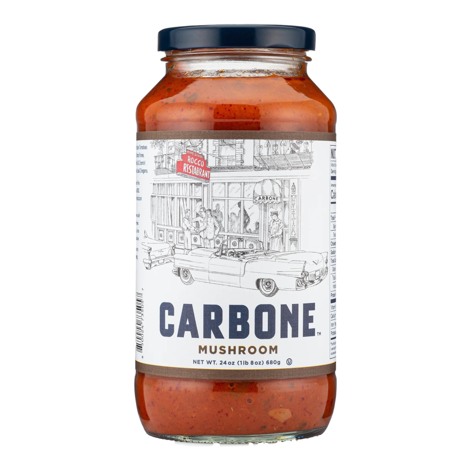 🇮🇹 Premium Mushroom Marinara Sauce w/ 100% Italian Tomatoes [No Sugar Added], 24 fl oz