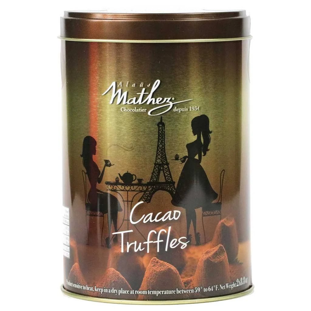 🇫🇷 French Chocolate Truffles in Gold Tin by Mathez 17.6oz
