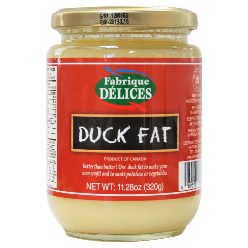 🇨🇦 Duck Fat in Glass Jar by Fabrique Délices, 11.28 oz 🦆