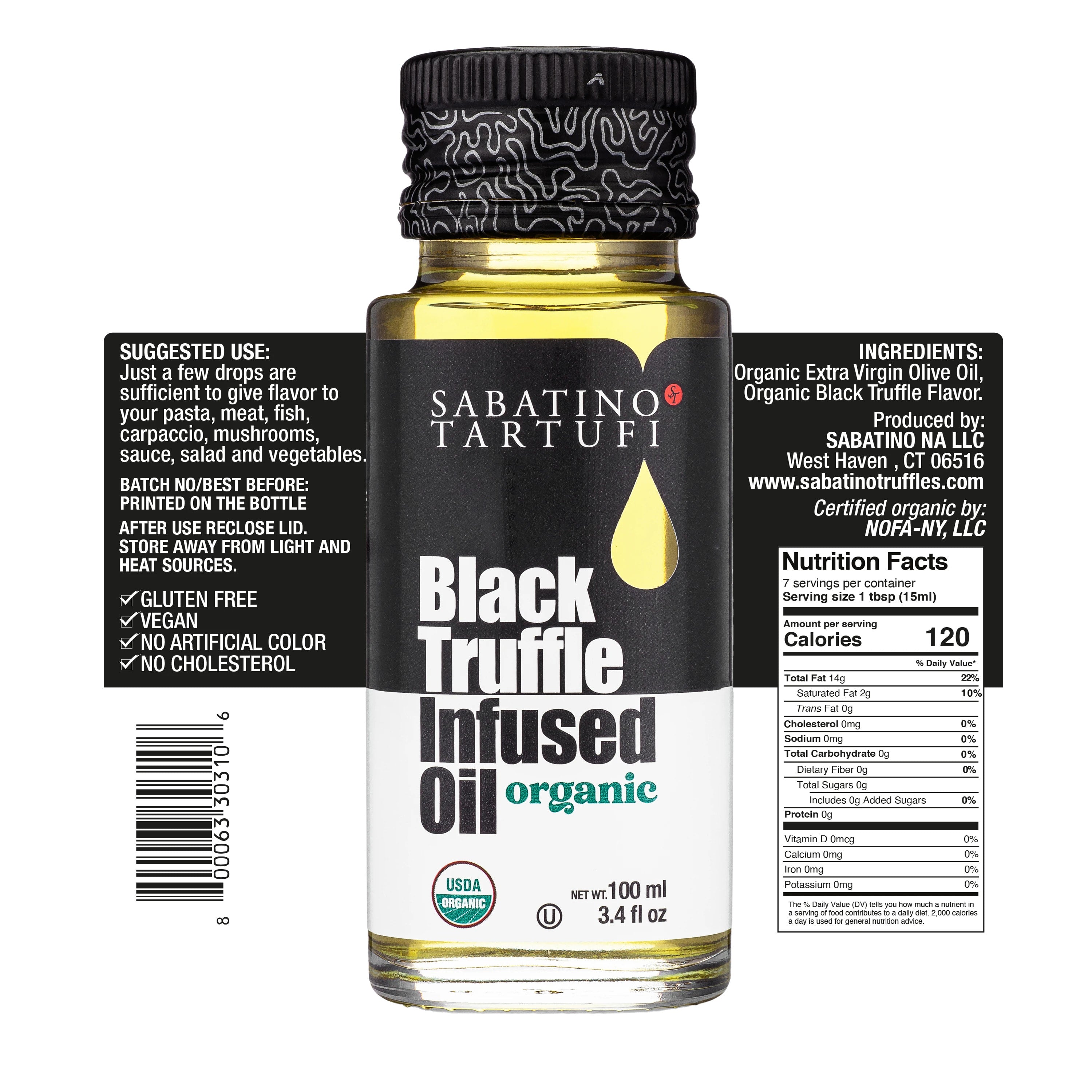 🇮🇹 Organic Black Truffle Oil, 3.4 fl oz (100ml)