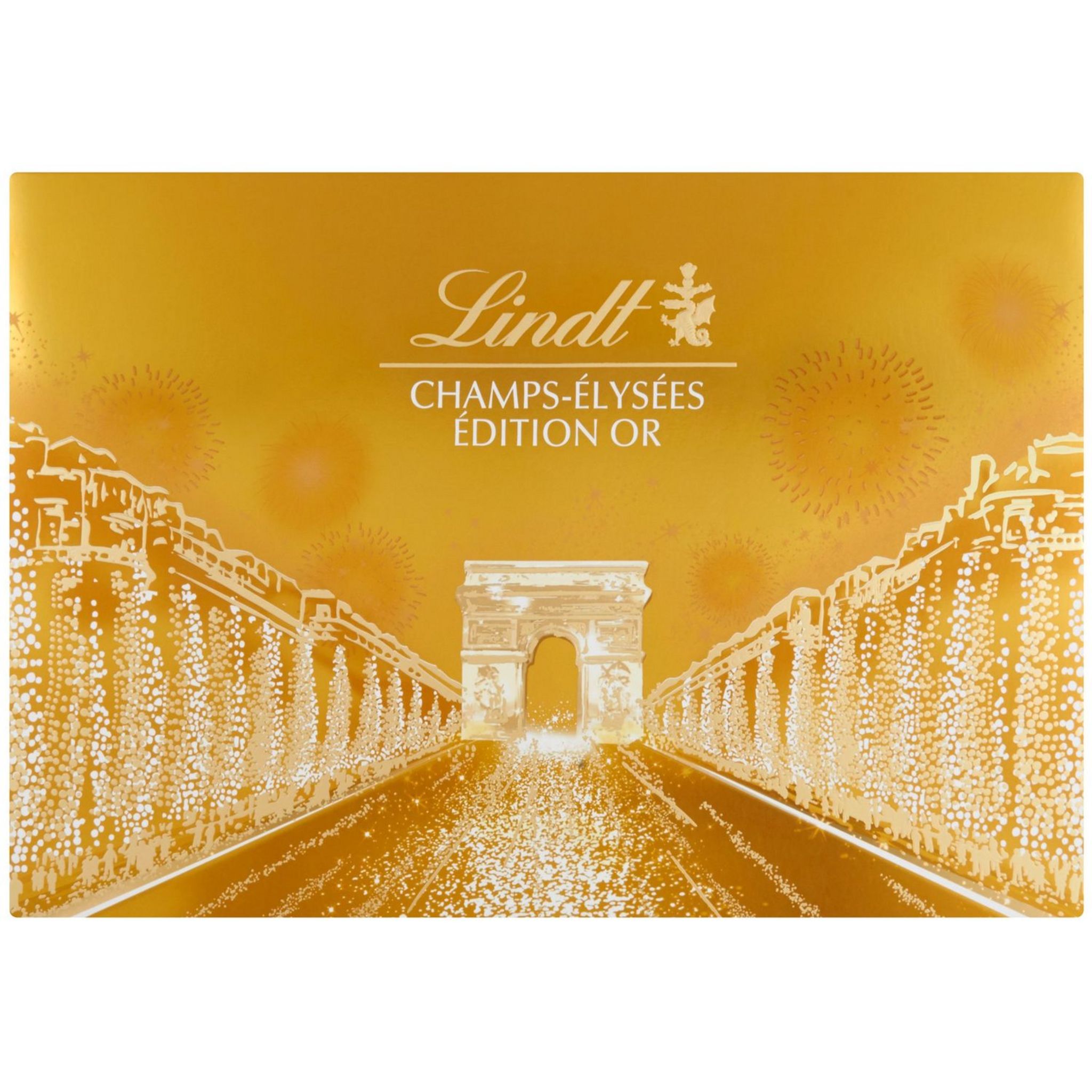 🇫🇷 Champs-Élysées 'Gold Edition' 90 Chocolates X-Large Gift Box by Lindt & Sprüngli, 34 oz (968g)