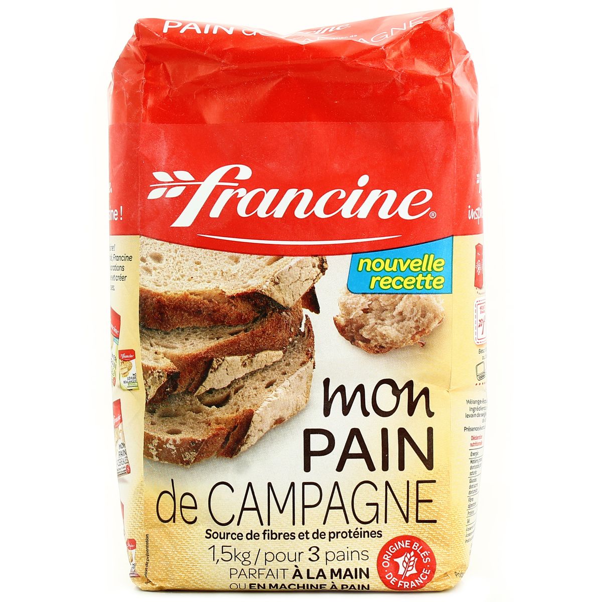 🇫🇷 Country Bread Flour by Francine, 3.3 lbs (1.5kg)