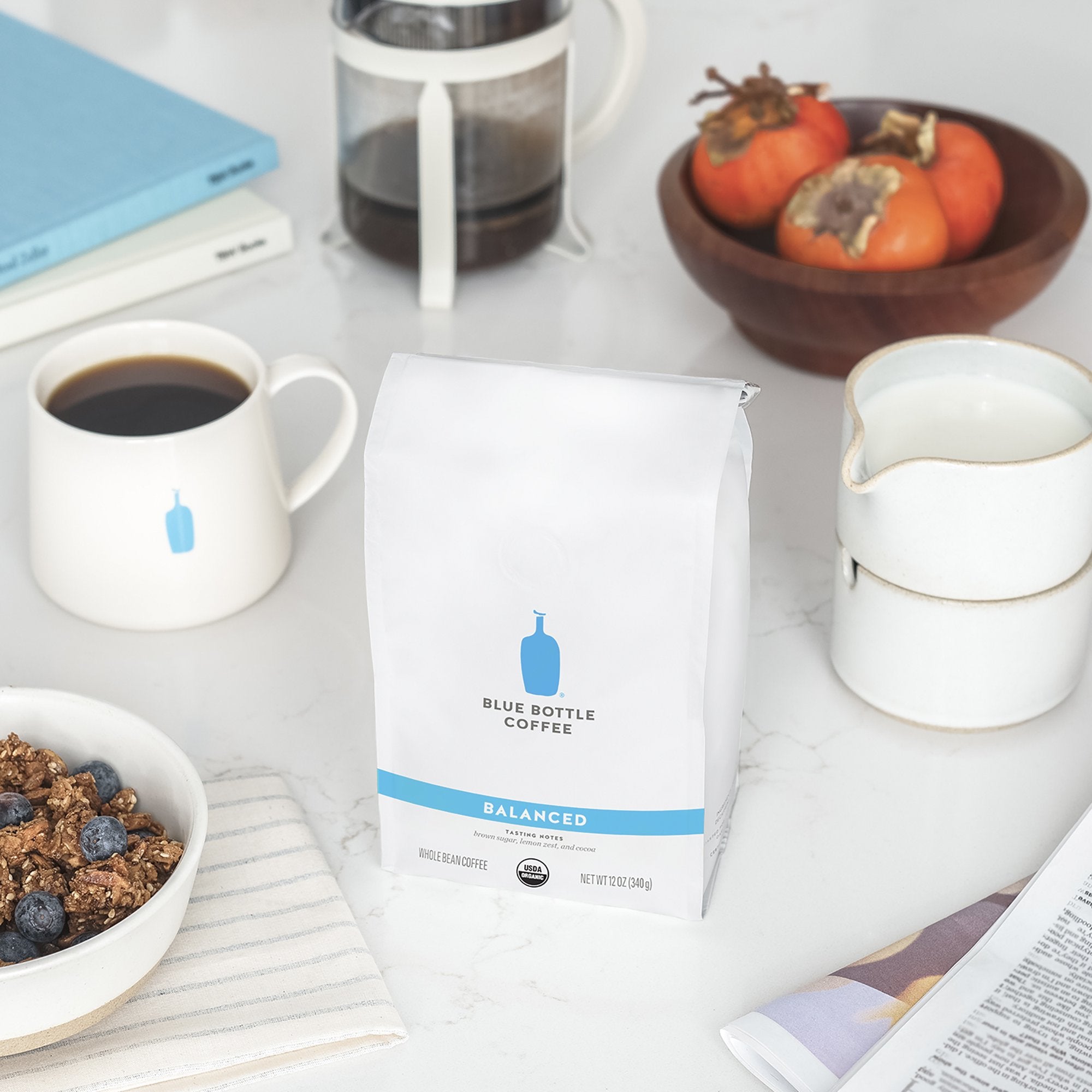 🇺🇸 Organic 'Balanced' Medium Roast Whole Beans Coffee, 12 oz (340g)