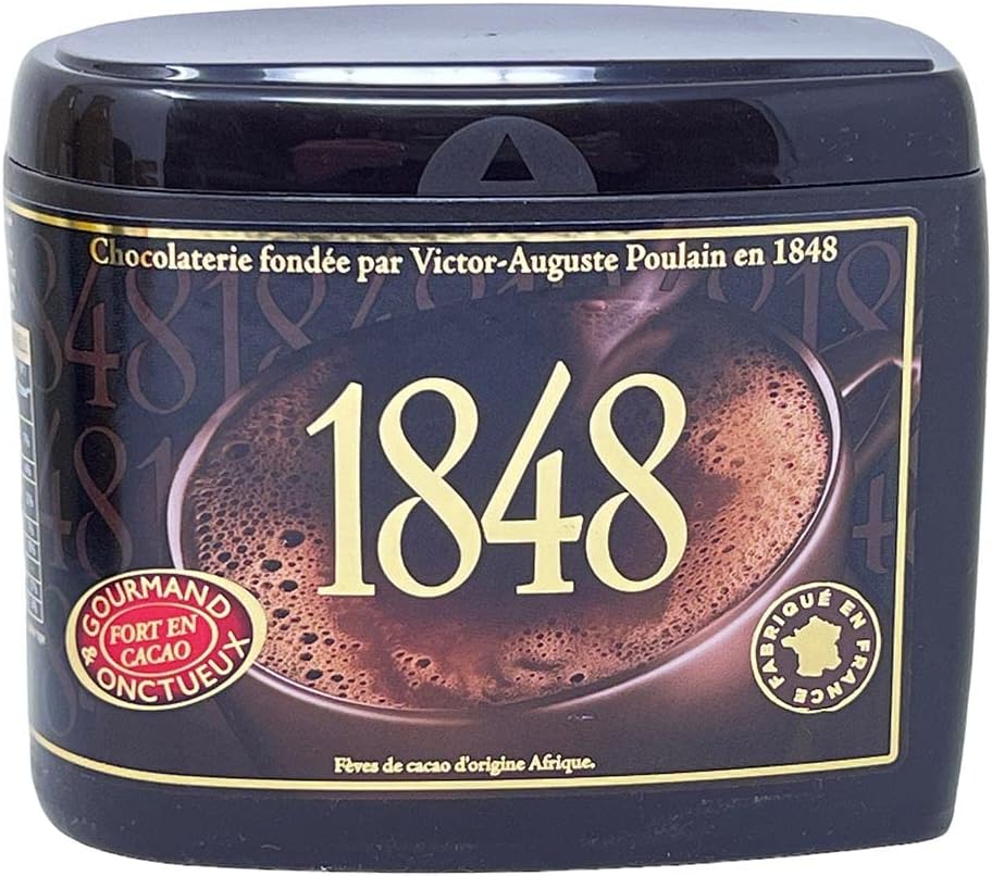 🇫🇷 1848: Ultra Premium French Cocoa Powder by Poulain, 15.8 oz (450g)