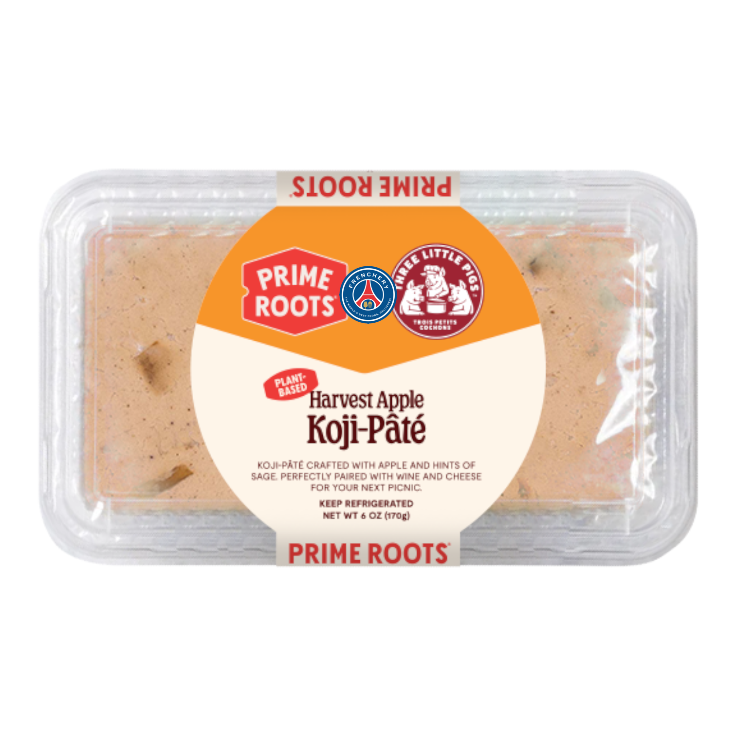 🇺🇸 Plant-Based 🌿 Koji Apple Pâté by Prime Roots, 6 oz (170g)