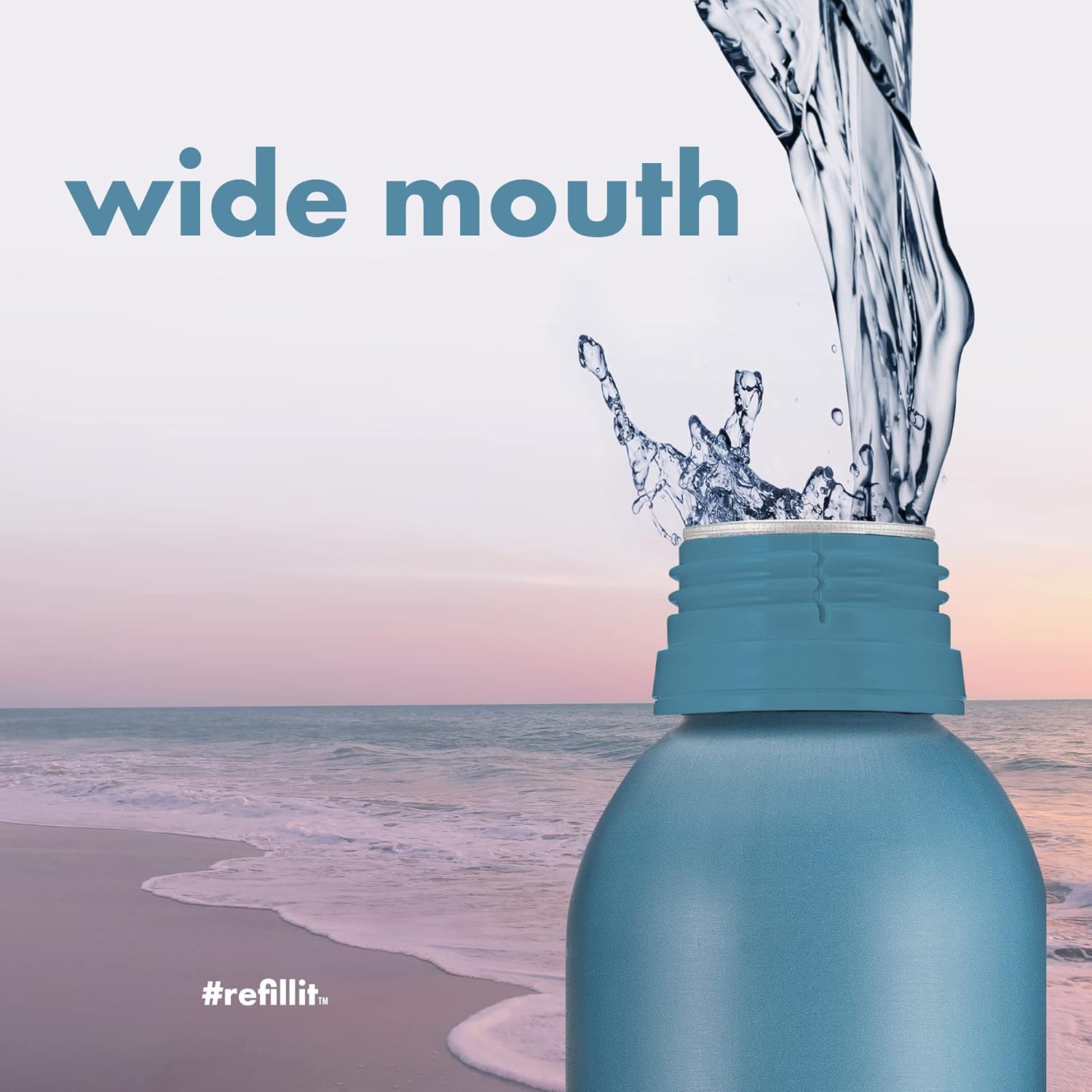 🇺🇸 Sparkling Electrolyte Water in Refillable Aluminum Bottle by PATH, 20.3 fl oz (600ml)