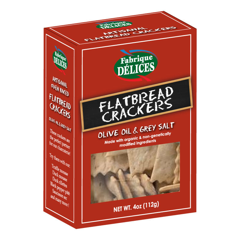 🇺🇸 Organic Flatbread Crackers, 4 oz (112g)