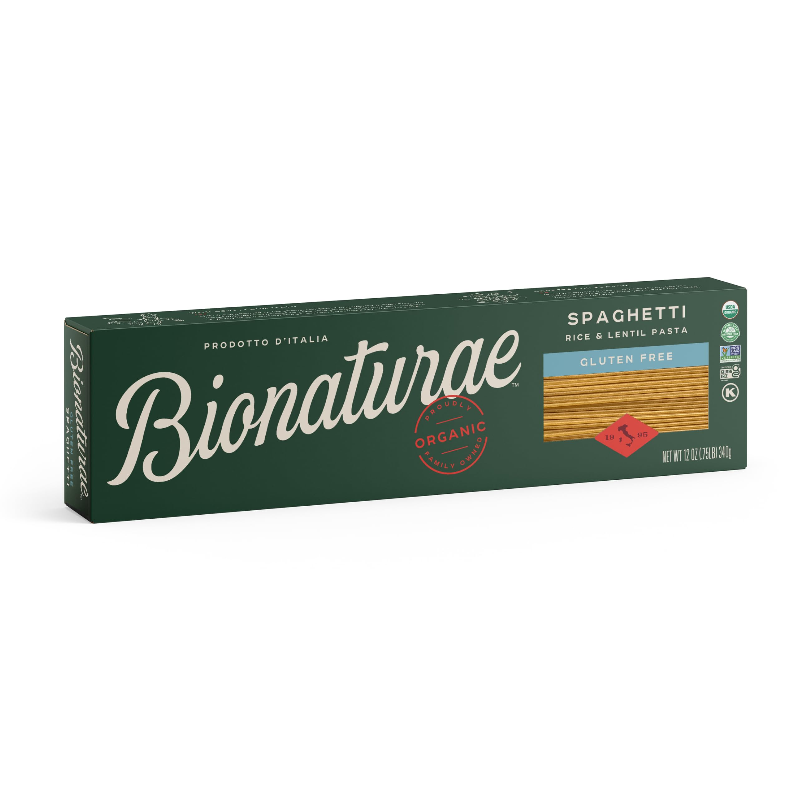 🇮🇹 Organic Gluten-Free Spaghetti, 12 oz (340g)
