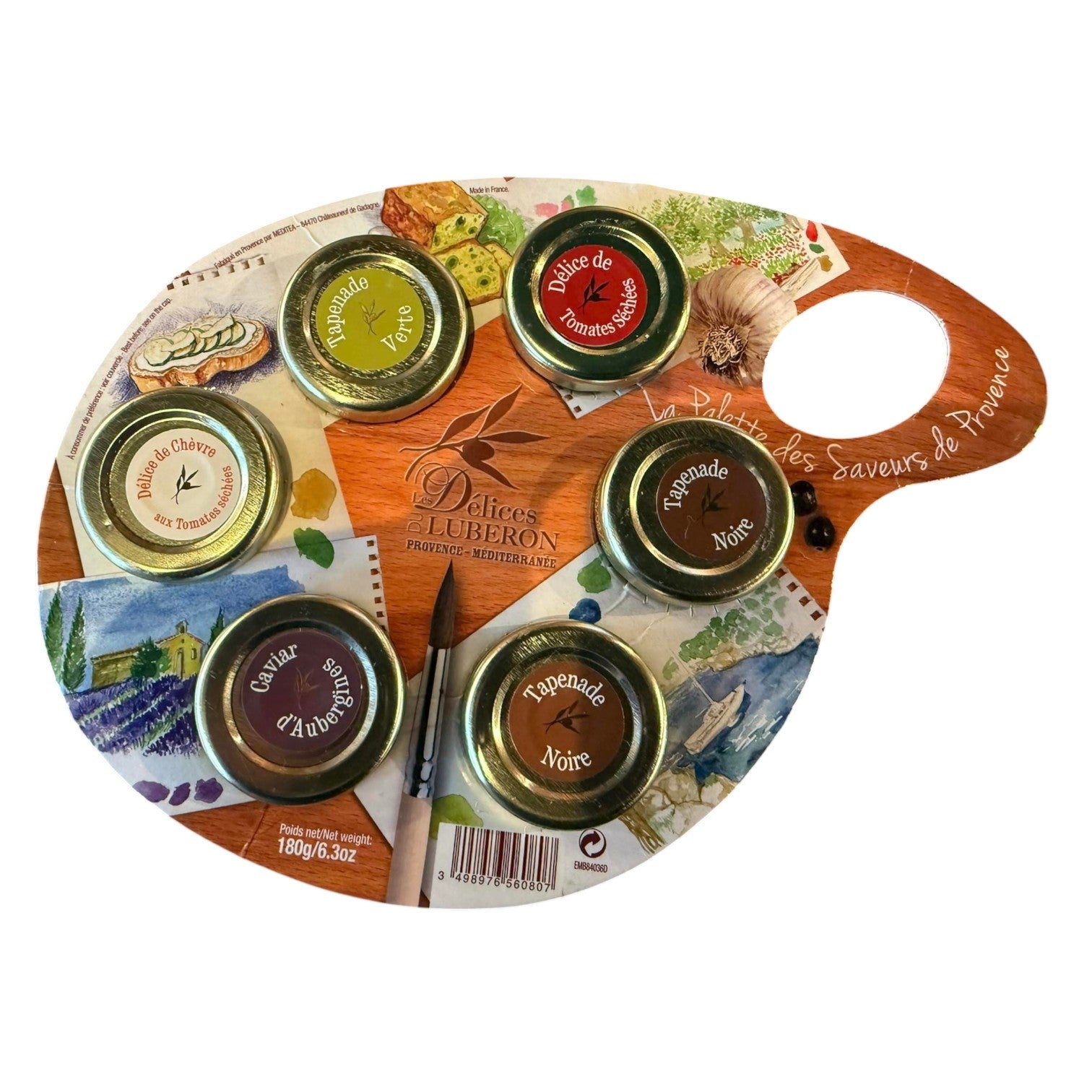 🇫🇷 Palette Set of 6 Provence Appetizer Spreads, 6.3 oz (180g)