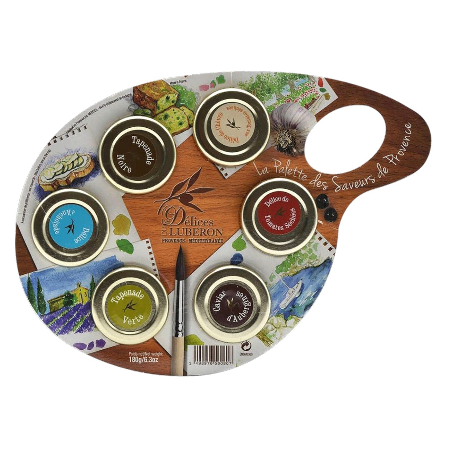 🇫🇷 Palette Set of 6 Provence Appetizer Spreads, 6.3 oz (180g)