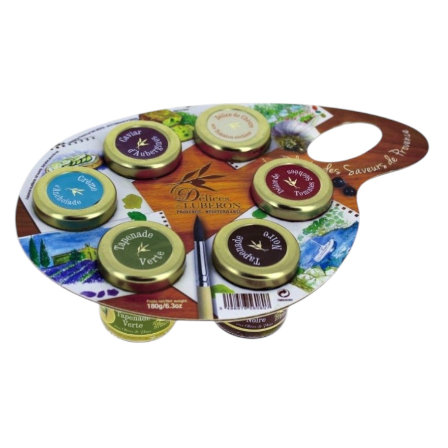 🇫🇷 Palette Set of 6 Provence Appetizer Spreads, 6.3 oz (180g)
