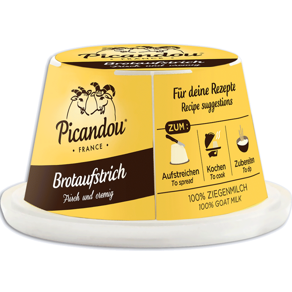 🇫🇷 Picandou À Tartiner: Goat Cheese Spread, 4.4 oz (125g)