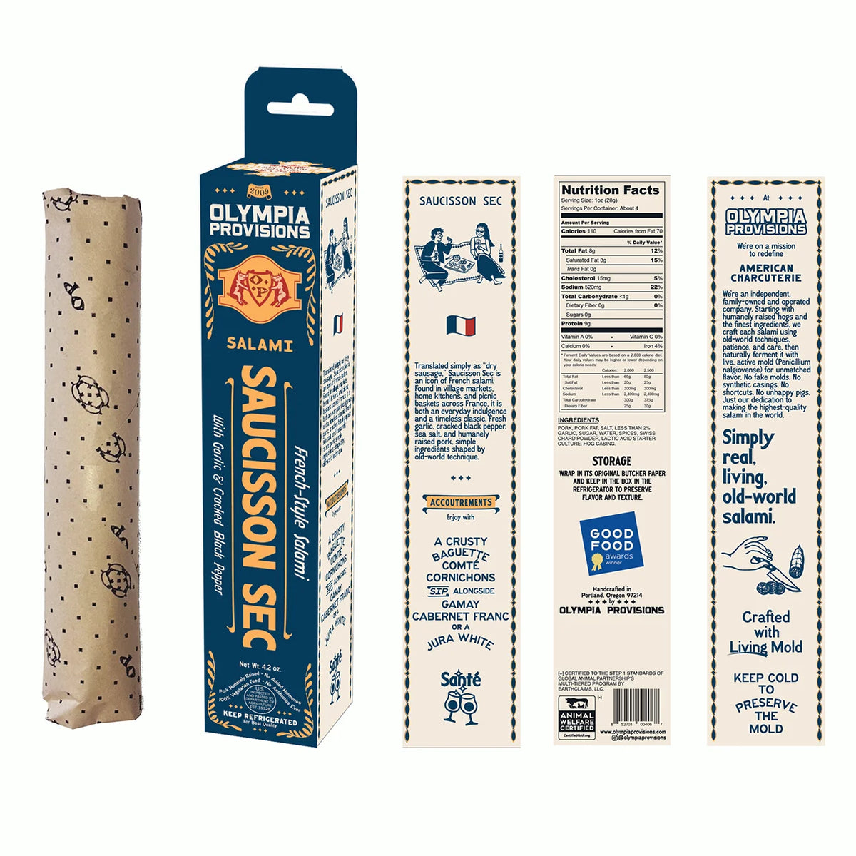 🇫🇷 Artisanal French Saucisson Sec, 4.2 oz (119g)