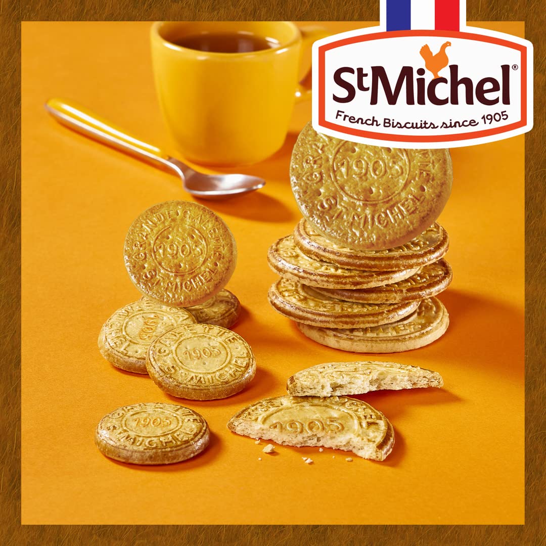 🇫🇷 Caramel Grandes Galettes Butter Cookies Biscuits, 5.29 oz (150g)