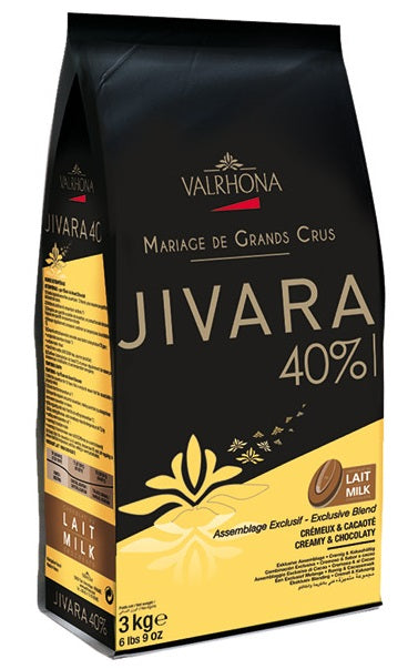 VALRHONA FEVES JIVARA LACTEE 40% 6.6 LB