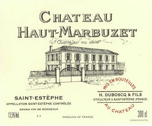2016 CHATEAU HAUT MARBUZET - SAINT ESTEPHE