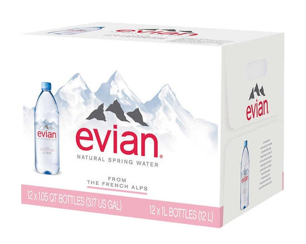 EVIAN WATER 12 X 1 LITER