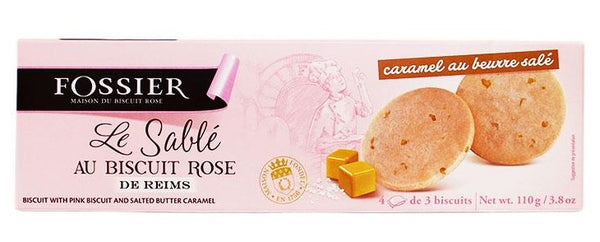 FOSSIER LE SABLE PINK BISCUIT W/CARAMEL 110 GR