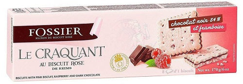 FOSSIER LE CRAQUANT PINK BISCUITS W/RASPBERRY 170 GR