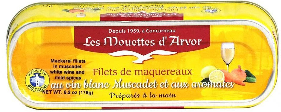 LES MOUETTES D'AVOR MACKEREL W/MUSCADET WINE
