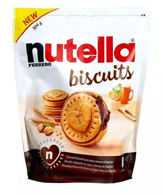 NUTELLA T22 BISCUIT FILLED 304 GR