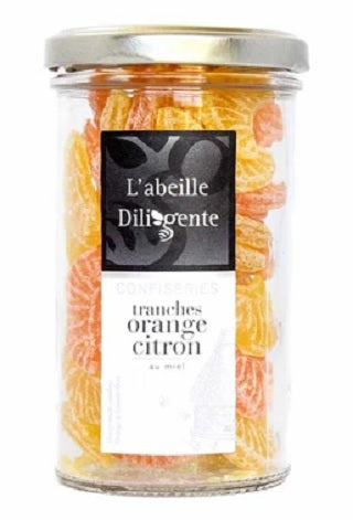 L'Abeille Diligente Orange Lemon Honey Candies 5.6 oz