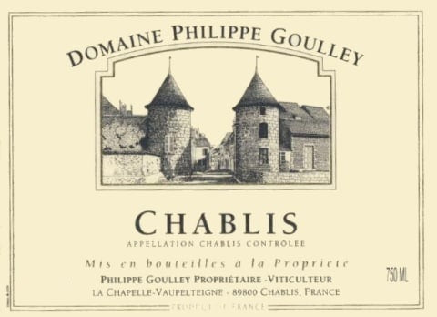 2020 DOMAINE PHILIPPE GOULLEY CHABLIS