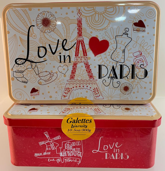 GALETTES, PINK PARIS IN LOVE TIN