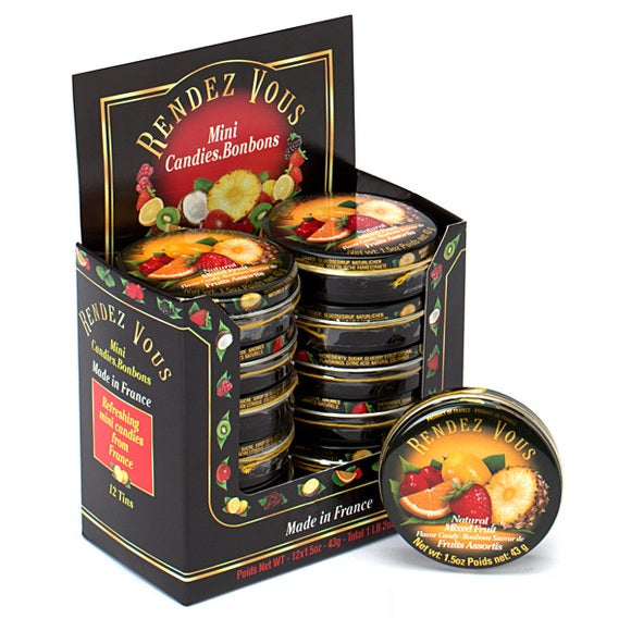 RENDEZ VOUS MIXED FRUIT PASTILLES 1.5 OZ