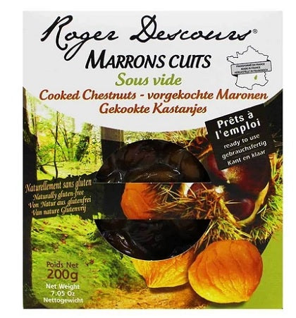 ROGER DESCOURS COOKED CHESTNUTS VACUUM PACKED 200 GR
