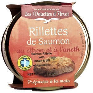 LES MOUETTES D'AVOR SALMON RILLETTES W/LEMON & DILL
