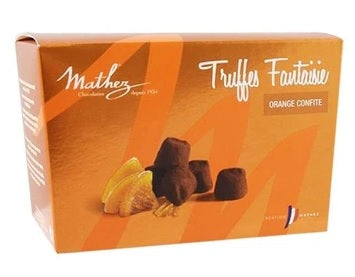 MATHEZ TRUFFLES W/ORANGE PEELS