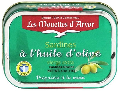 LES MOUETTES D'AVOR WHOLE SARDINES IN OIL