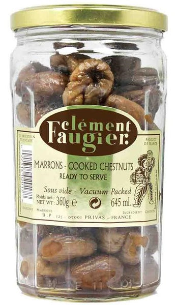 CLEMENT FAUGIER WHOLE ROASTED CHESTNUTS JAR 360 GR
