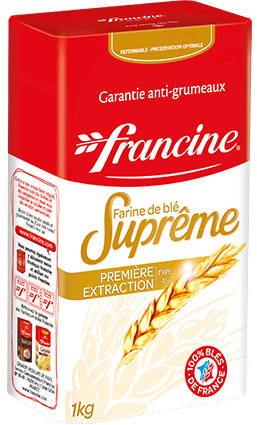 🇫🇷 French Suprême Wheat Flour Lump-Free (T45), 2.2 lbs (1 kg)