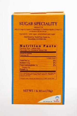 Gourmet Food - La Perruche Pure Sugar Cane Brown Rough Cut Cubes 26.5oz