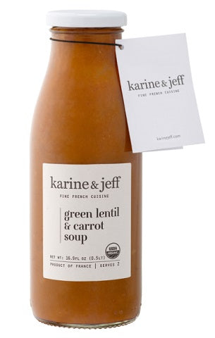 K ET J GREEN LENTIL & CARROT SOUP 16.9 OZ