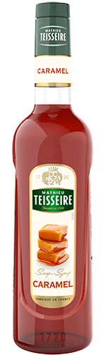 TEISSEIRE CARAMEL SYRUP 70CL GLASS