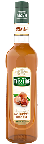 TEISSEIRE HAZELNUT SYRUP FOR DRINKS GLASS 70CL