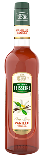TEISSEIRE VANILLA SYRUP FOR DRINKS GLASS 70CL